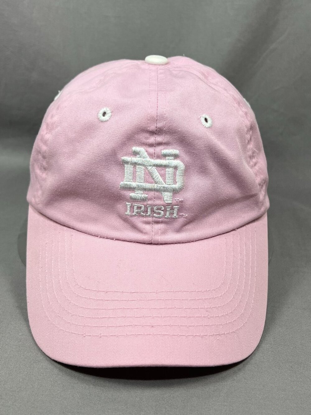 Captivating Headgear Notre Dame Fighting Irish Hat Pink Adjustable Strapback Cap
